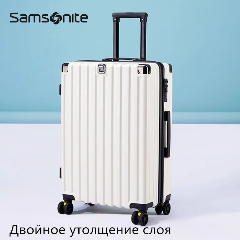 подлинный Samsonite чемодан на колесиках высококачественный легкий ...