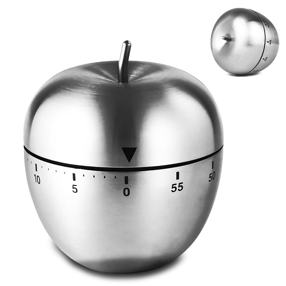 Кухонный таймер из нержавеющей стали Механический вращающийся 60 ...