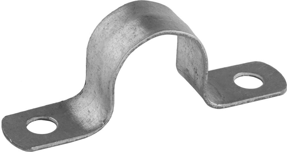 Скобы металлические СВЕТОЗАР D15 мм, 100 штук, для крепления металлорукава, двухлапковые,  #1