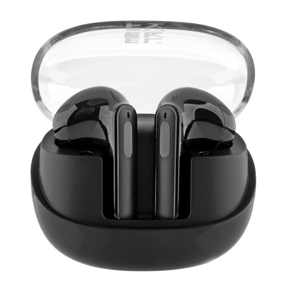 Наушники True Wireless ELFY EPA-CLEAR-BL-M Black #1