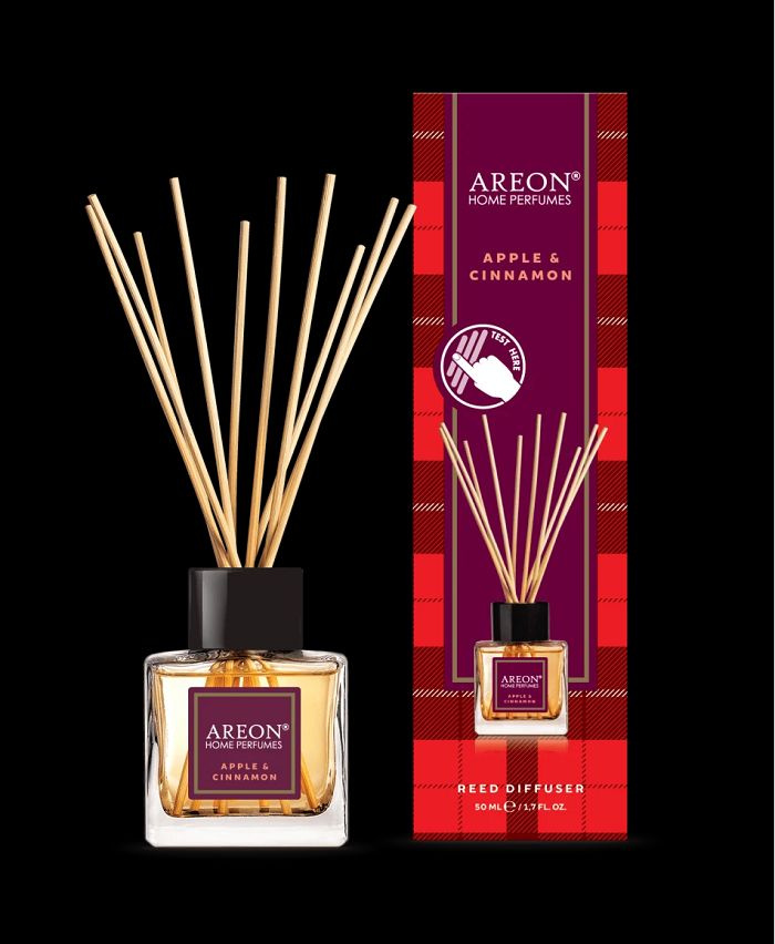 Ароматизатор для дома AREON Home Perfume Sticks 50 ml Apple & Cinnamon (Яблоко и Корица)(диффузор с деревянными #1