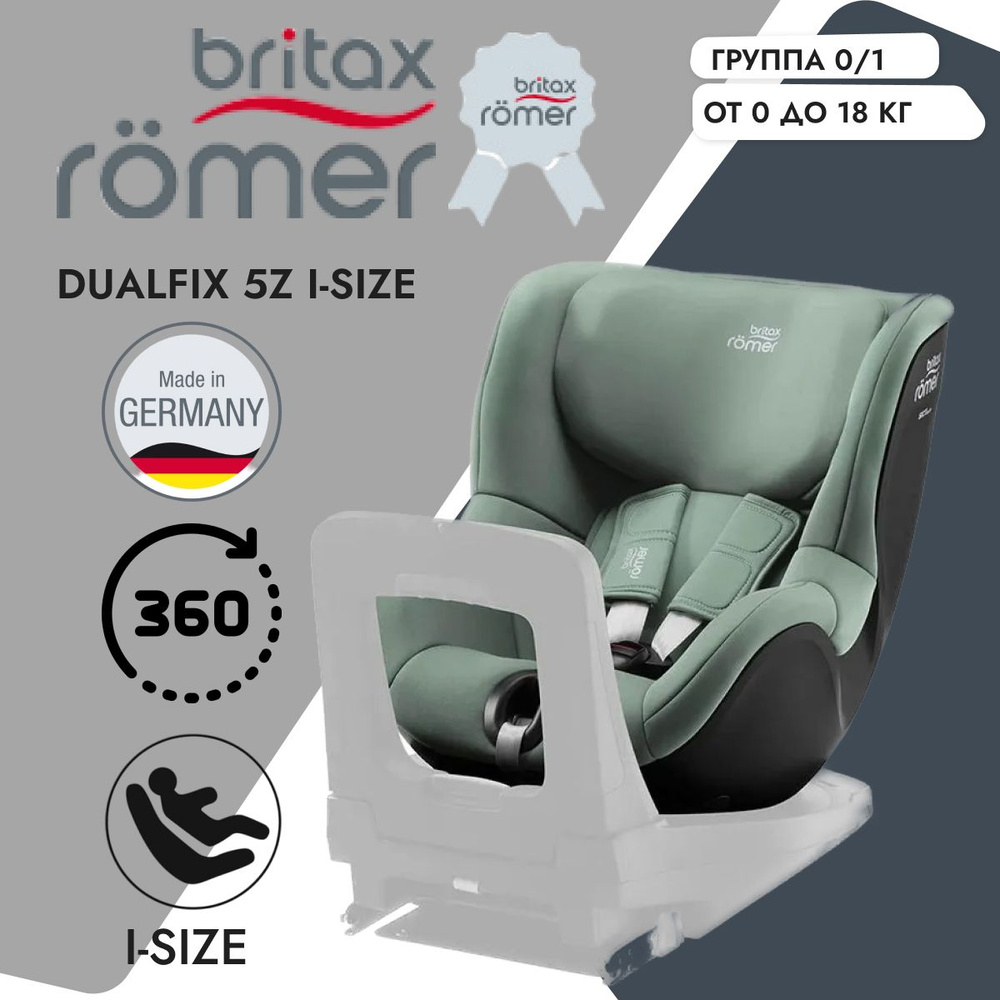 Детское автокресло Britax Romer Dualfix 5Z i-Size Jade Green #1