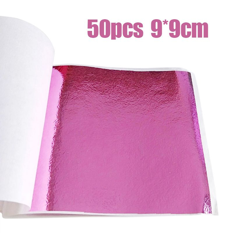 50 листов розового цвета 24 каратная золотая фольга - купить с ...