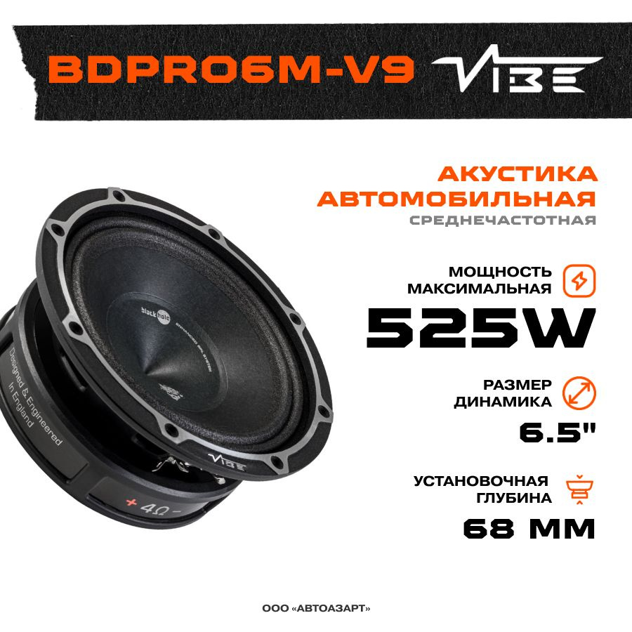 Акустика VIBE BDPRO6M-V9 (СЧ) (1шт) #1