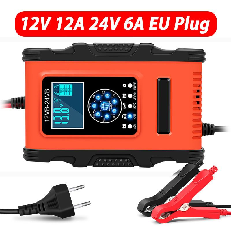 Умное автомобильное зарядное устройство, 12В, 10A 7-ступенчатое ...