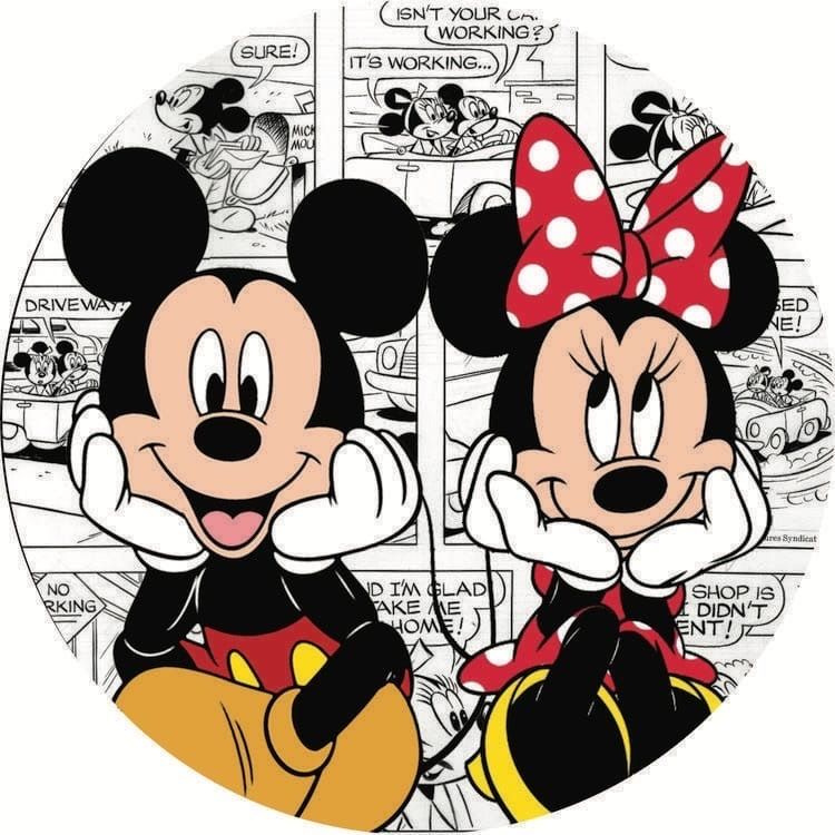 Вафельная картинка для торта Микки и Минни Маус - купить с доставкой по ...