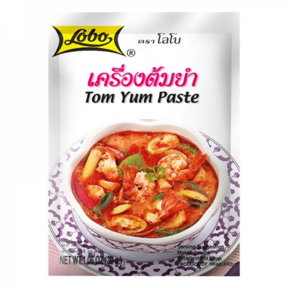 Паста Том Ям для тайского супа от Lobo, Tom yum paste, 30 гр - купить с  доставкой по выгодным ценам в интернет-магазине OZON (1385808228)