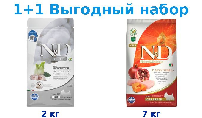 Сухой корм Взрослые, Farmina N&D White Sea Bass Spirulina & Fennel ...