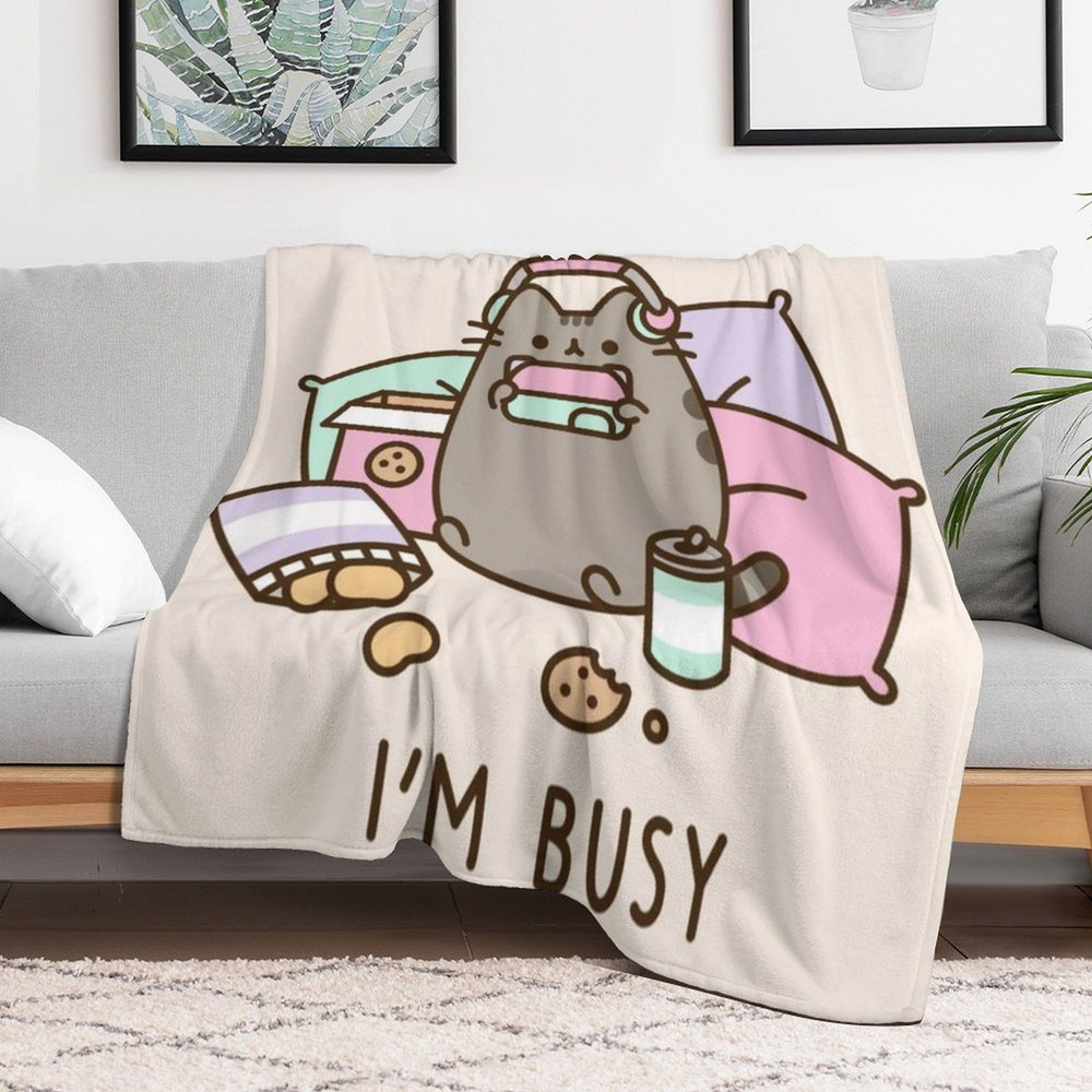 Pusheen Плед , Велсофт, 200х150 см #1