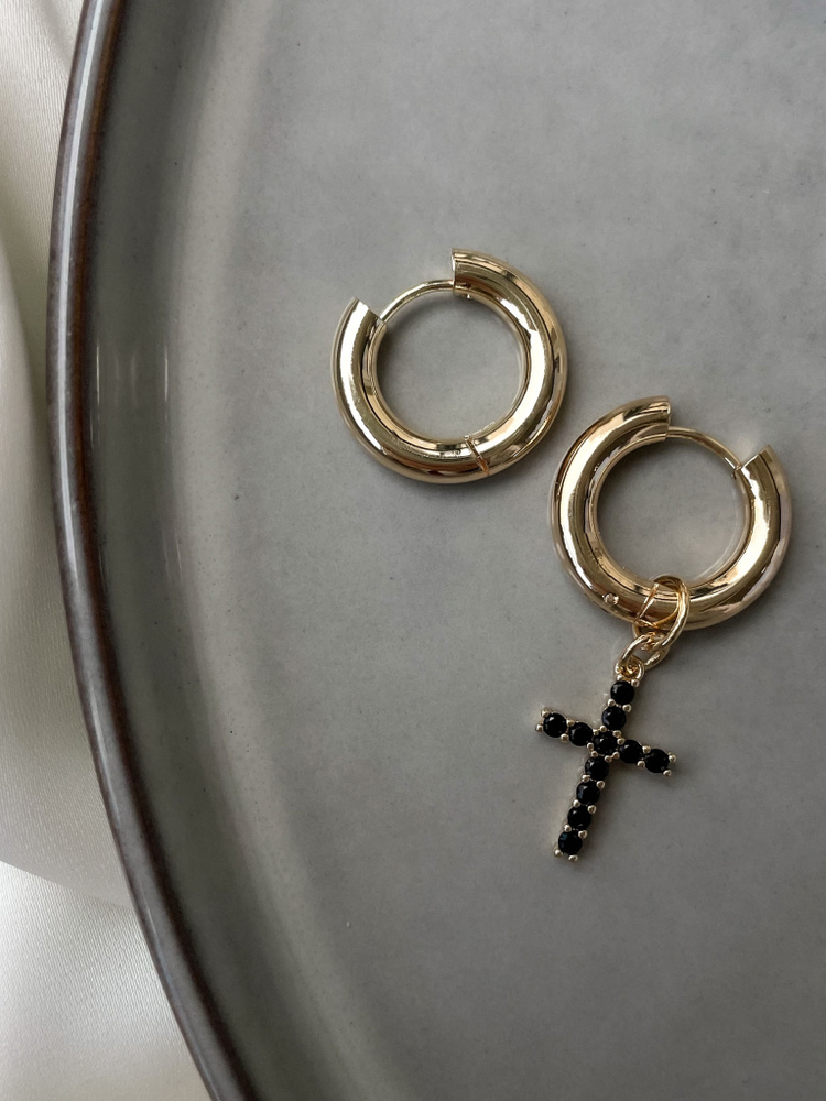 Серьги бижутерия кольца "конго" золото женские круглые 20мм - купить с ...