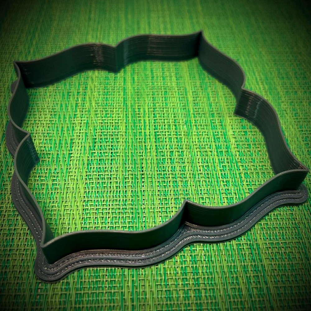 Фигурная рамка #3, 20х15 см, формочка для вырубки теста для пряников, dm3dprint  #1
