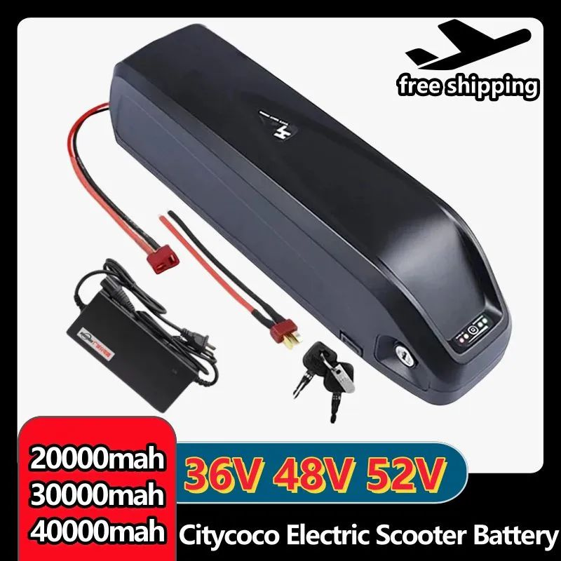 36V 48V 52V Электрический велосипедный аккумулятор 18650 Литий - ионный ...
