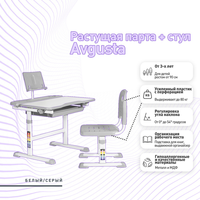 Пластиковые парты для школы