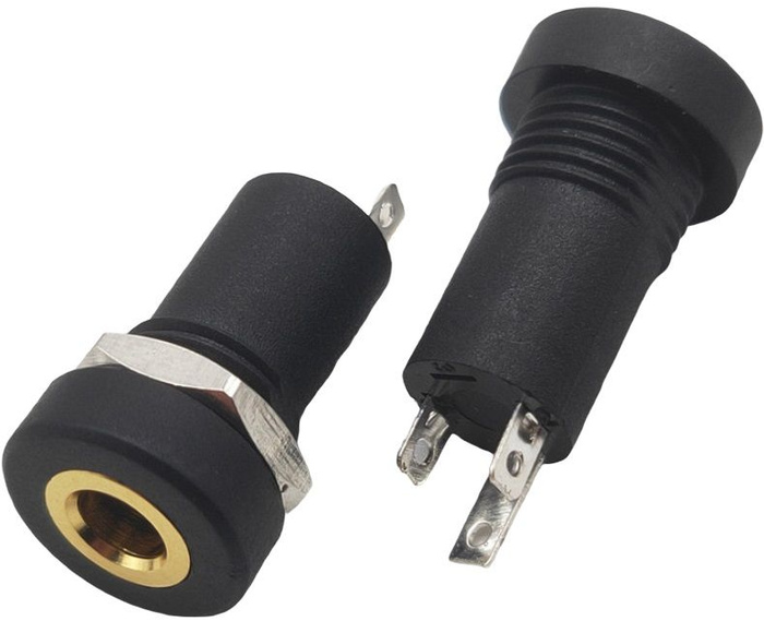 Аудио разъем для наушников 3.5 mini Jack 3 pin врезной штырьевой под ...
