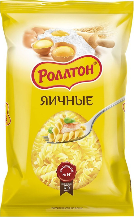 Макароны Роллтон Спирали яичные №14 400г - купить с доставкой по ...