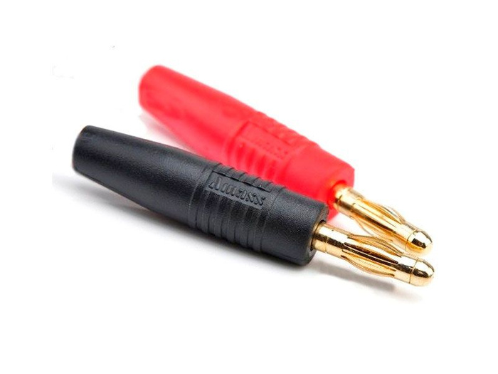 Штекеры-разъемы бананы Amass 4.0 мм. (красный и черный) с корпусом из ...