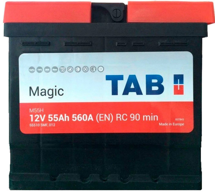 Аккумулятор автомобильный TAB Автомобильный аккумулятор Magic M55H ...