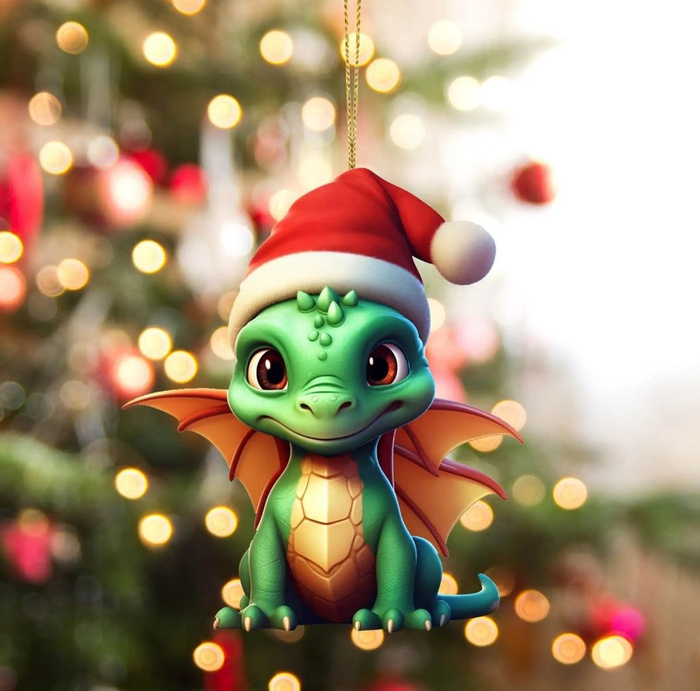 украшение на ёлку "Дракон". Символ года 2024. Новый год - купить по ...