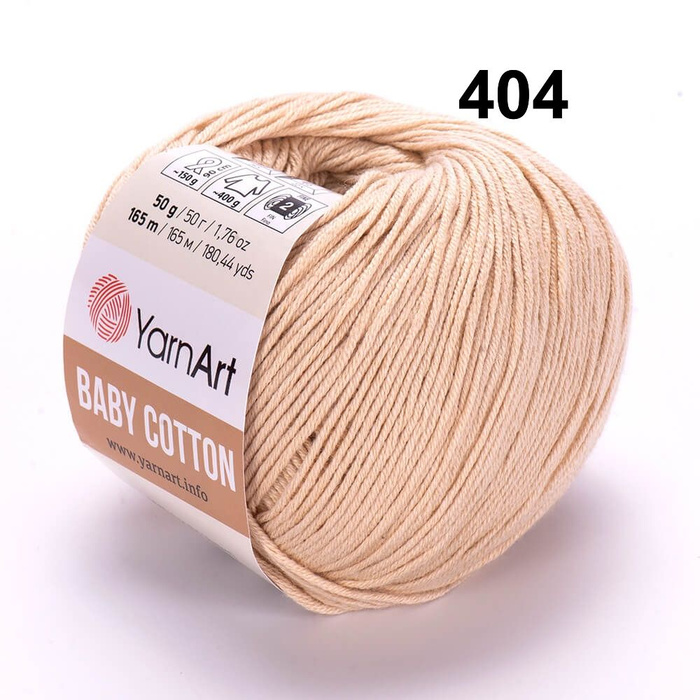 Пряжа для вязания гипоаллергенная YarnArt Baby Cotton 50 г., 165 м., 50 ...
