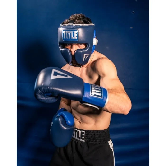 Шлем боксерский TITLE Boxing Royalty Leather Training, размер L, вариант, фото 2