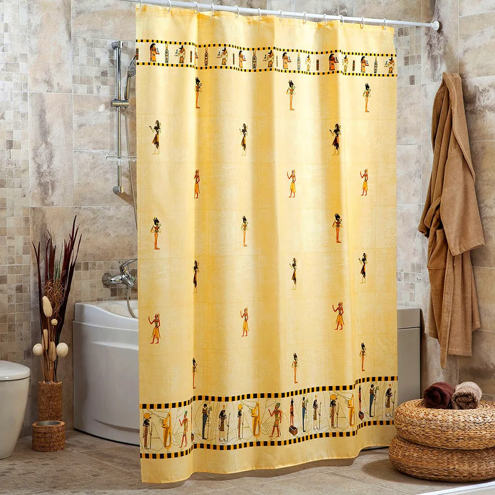 "Miranda" Штора для ванной тканевая 180х200см "Египет" 100% п/э (Турция)  #1