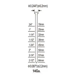 Гвоздь ST 57 мм M-mech 14GA (1000 шт) мм 14GA (1000 шт), 1000 шт, 1000 шт, фото 4
