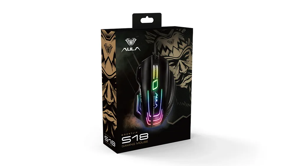 Игровая мышь проводная AULA S18, черный #5