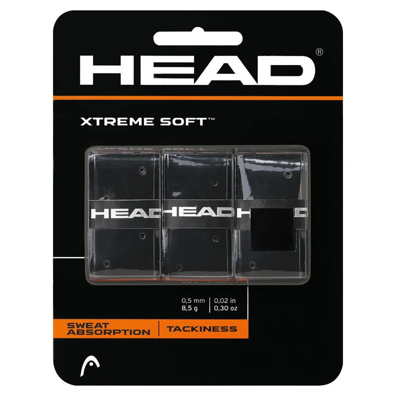 Овергрипы Head Xtreme Soft 285104-BK, 3шт, черный, 3 шт