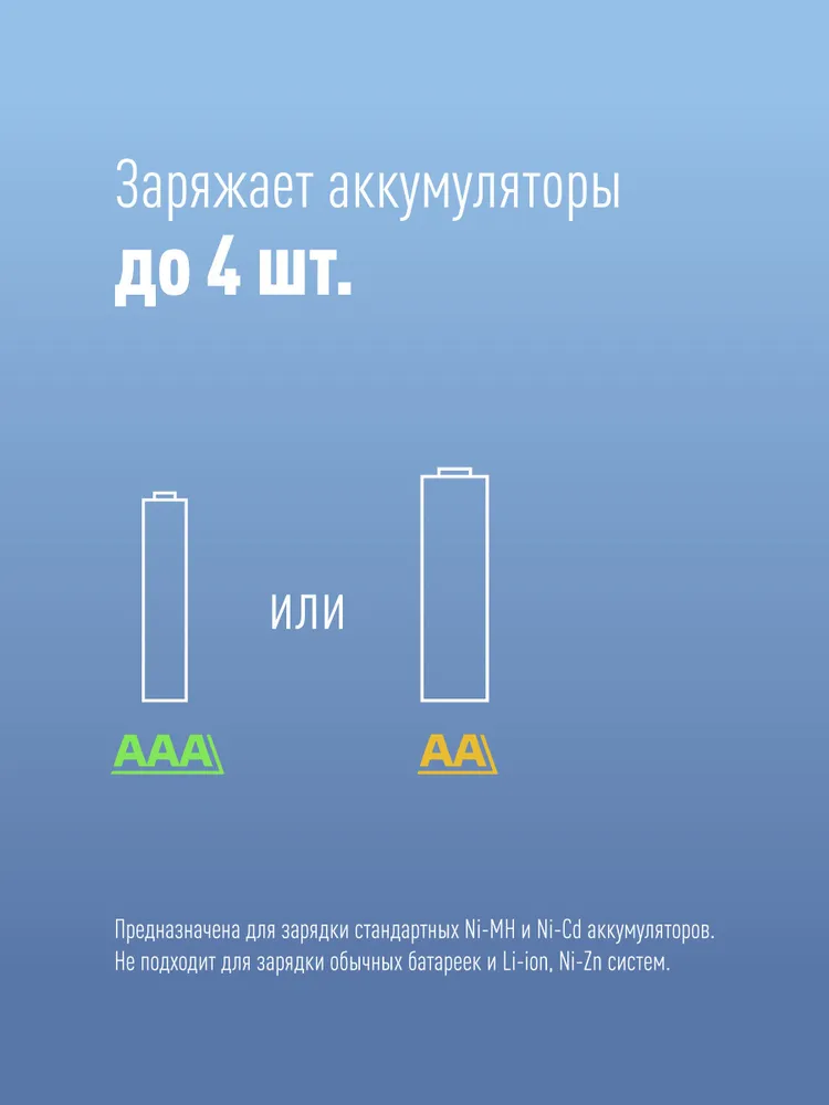 Зарядное устройство для аккумуляторных батареек Космос KOC803USB АА; ААА, вариант, фото 3