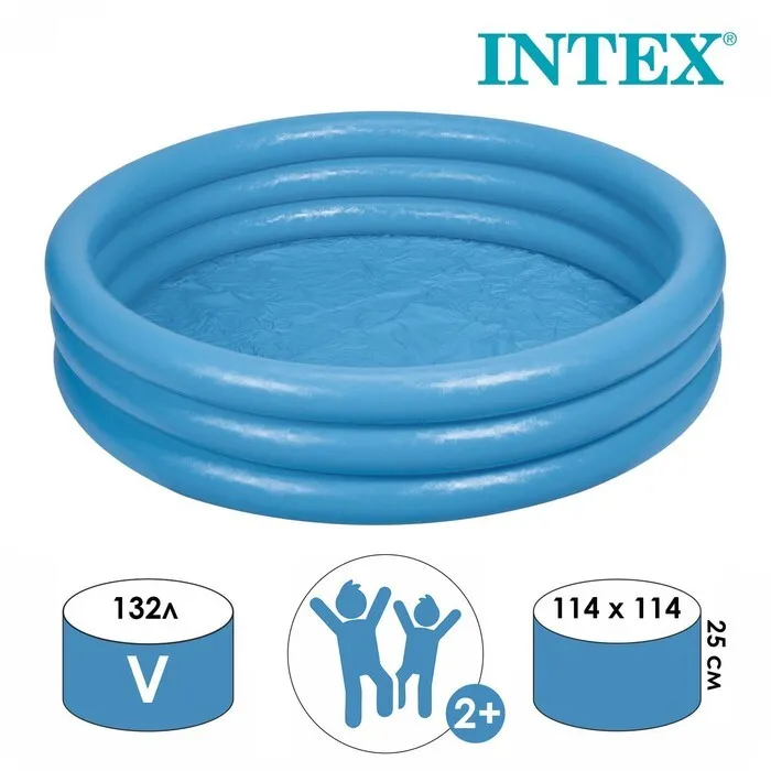 Детские бассейны/ Бассейн надувной Кристалл, 114 х 25 см, от 2 лет, 59416  #3