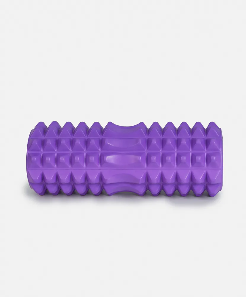 Ролик массажный для фитнеса и йоги сдвоенный LVP фиолетовый, 33 см (спортивный валик)  #10