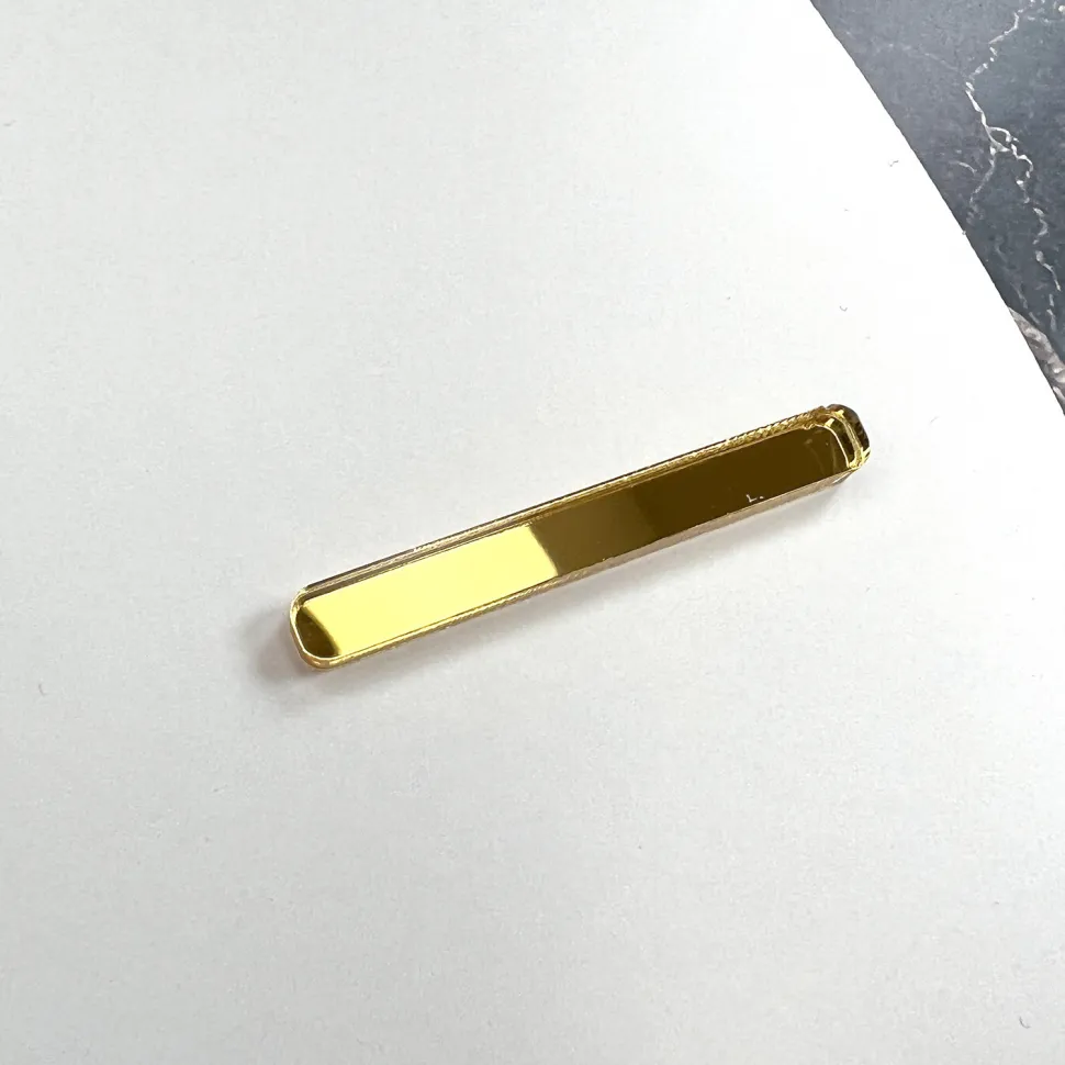 Зеркальные риски для часов EPOXYMASTER Желтое золото, 2,5 см, золотой, фото 3