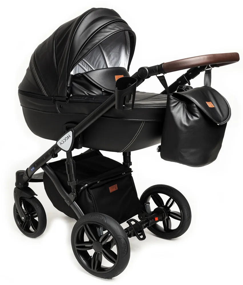 Коляска 3 в 1 Verdi Mocca Black черный, черный, фото 5