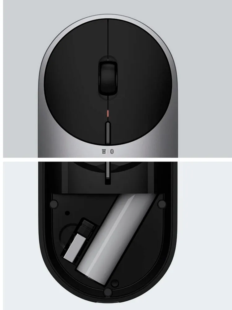 Мышь беспроводная Xiaomi Mi Portable Mouse 2 (Black) оптическая мышка для ноутбука, компьютера #4
