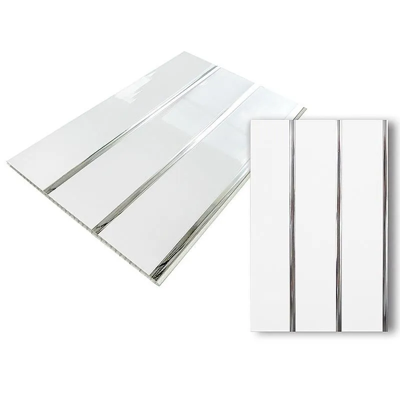 Панель ПВХ Stella Premium Silver Line лак 3-х секционные 3000х250х9, 3000x250x9, фото 3