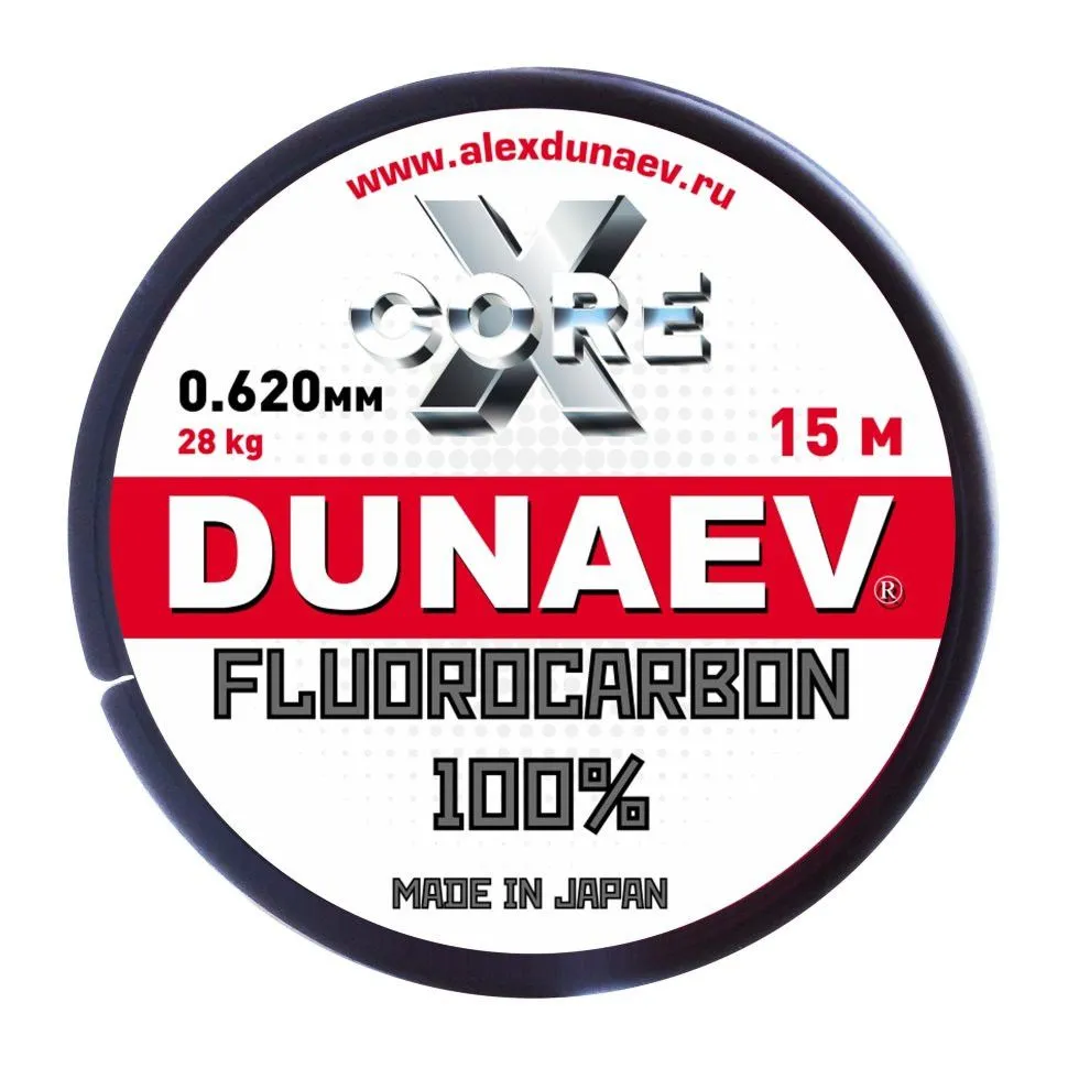 DUNAEV Флюорокарбоновая леска для рыбалки, размотка: 10 м, толщина: 0.7 мм, 15 м