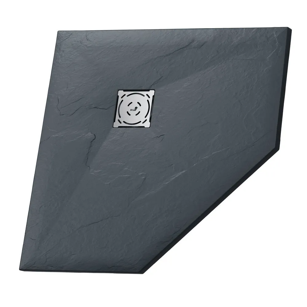 Поддон для душа RGW ST/T*-0100G Графит/Трапеция 90 Каменный/100*100*3 (сифон,экран,ножки приобретается отдельно), 100x100x3, 100 г, фото 3