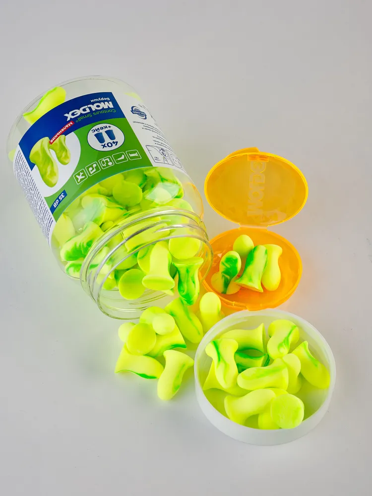 Беруши для сна маленькие (противошумные вкладыши) Moldex Contours small, 40 пар с кейсом, вариант, фото 5