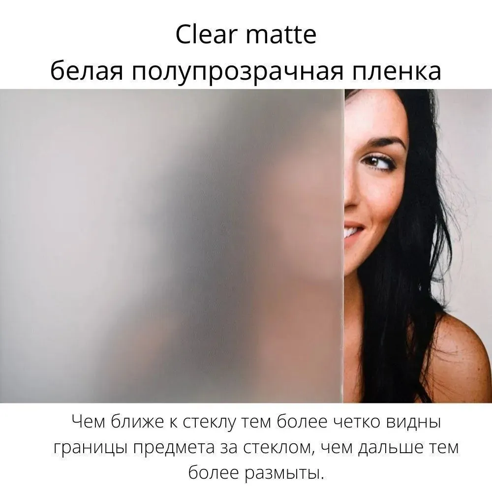 Матовая прозрачная пленка СОЛАРБЛОК Clear Matte 60 х 150 см, 60x150 см, фото 2