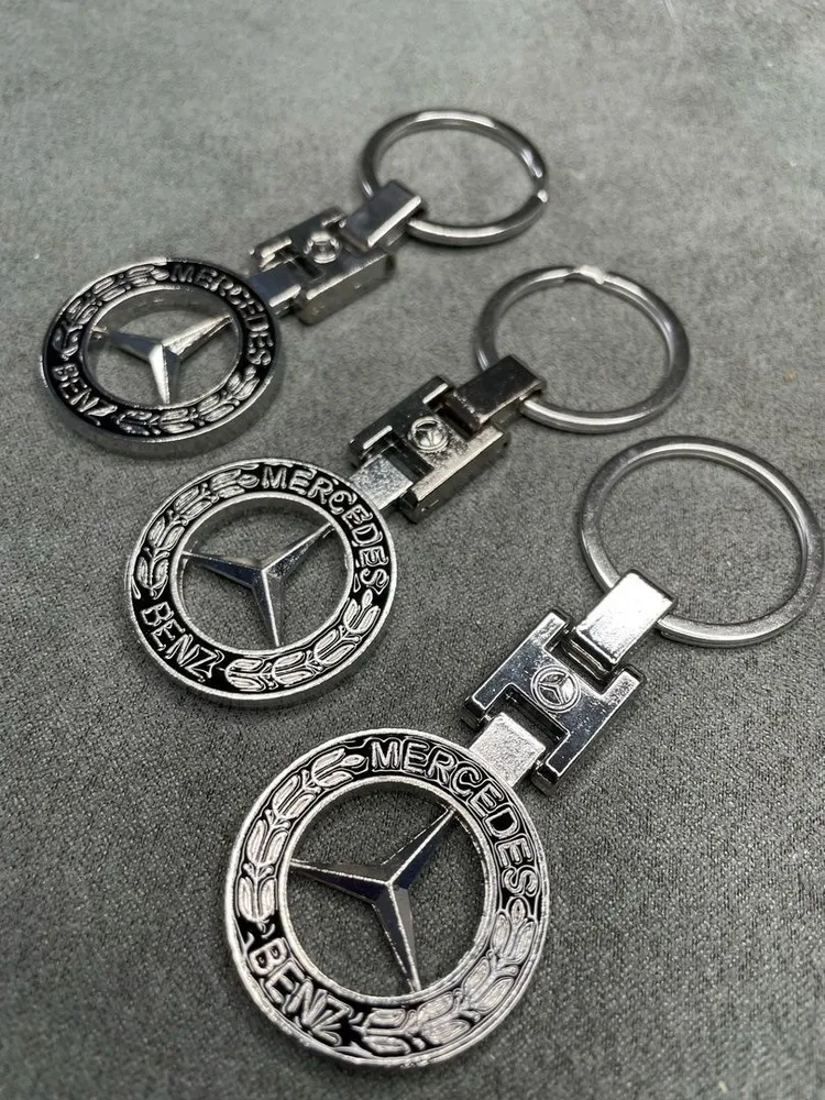 Металлический брелок для ключей Mercedes Benz Мерседес, вариант, фото 6
