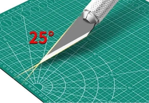 Лезвия для канцелярского ножа скальпеля - 20 шт; лезвие для макетного ножа в боксе, 20 шт, фото 3