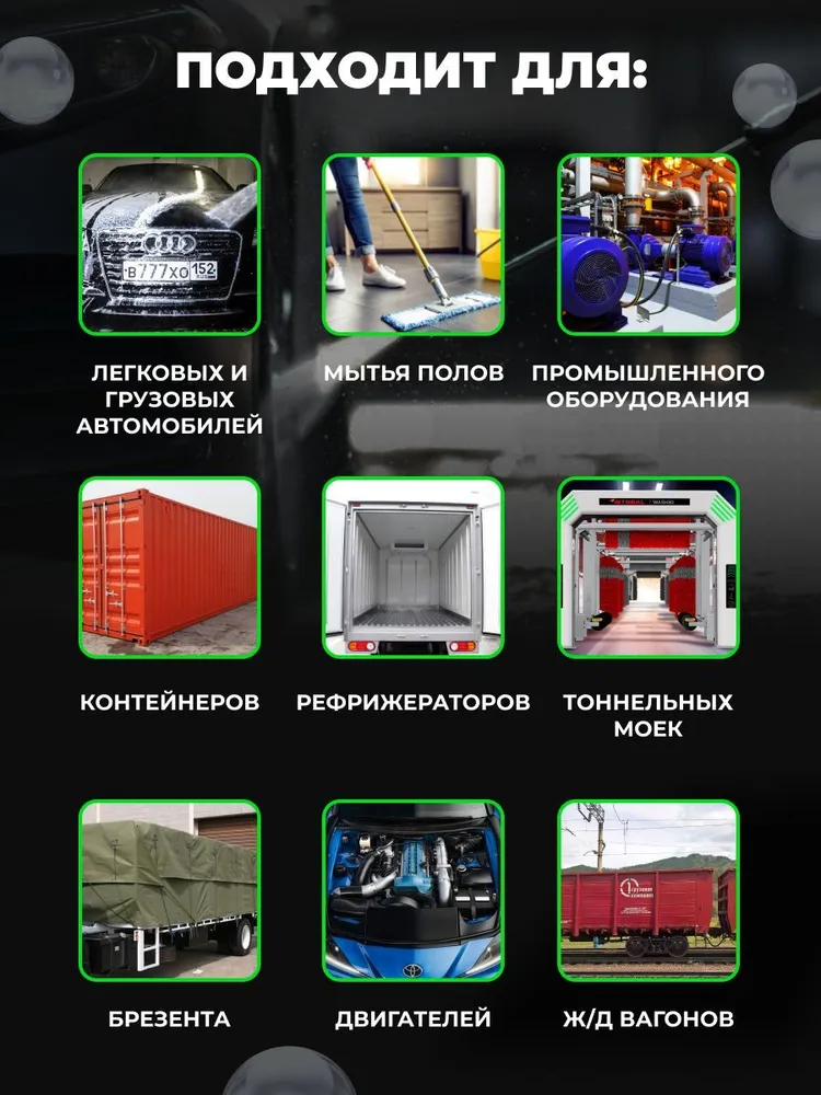 Автошампунь для бесконтактной мойки Plak DIMER, концентрат, активная пена, 2 кг., 2 кг, фото 4