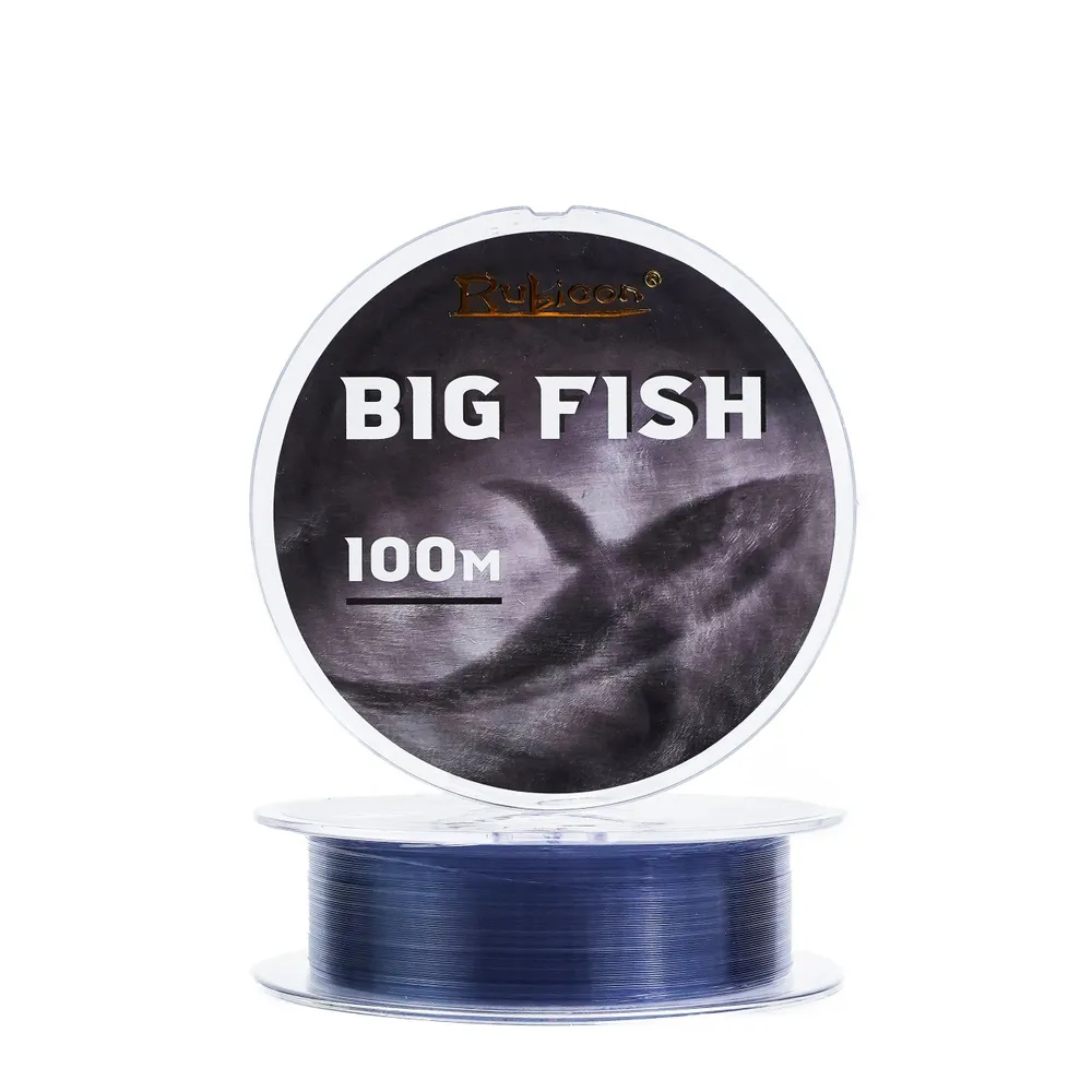 Леска для рыбалки RUBICON Big Fish 100m 0,70 мм , тёмно-серая толстая / Леска на сома, морская, для жерлиц, для карпа, серый, фото 6