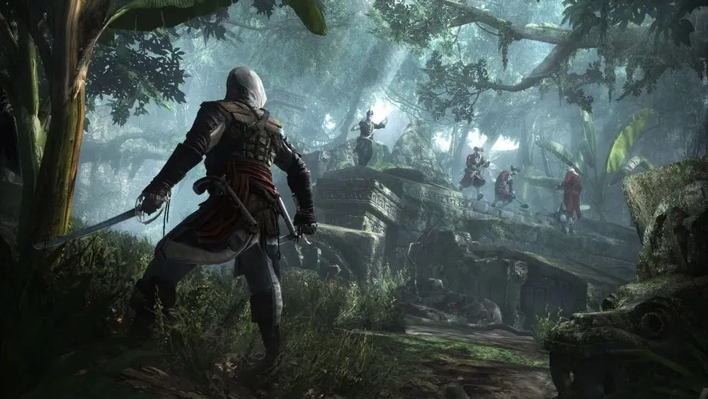 Assassin's Creed IV. Черный флаг диск на PS4 / PS5 (Русская озвучка, субтитры и интерфейс, игра для PlayStation 4 / PlayStation 5) игра на PS4 / PS5, черный, фото 6