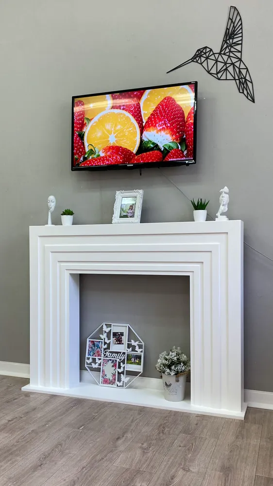 Kamin_decor_msk Монако 97х120х20, белый, 97x120x20, фото 5