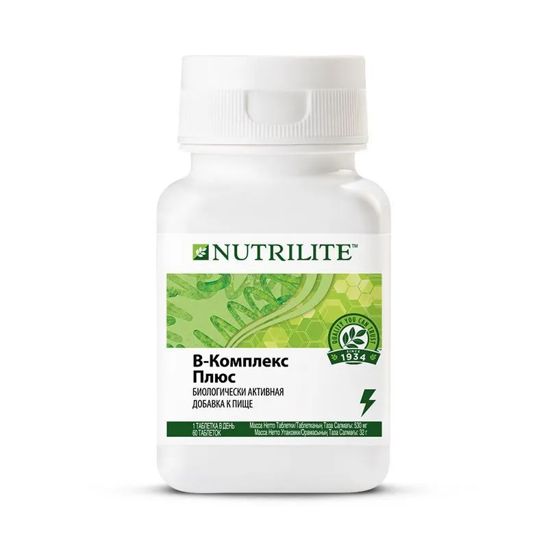 Amway Nutrilite B-комплекс плюс, Витамин Б 60 таб., вариант, фото 4