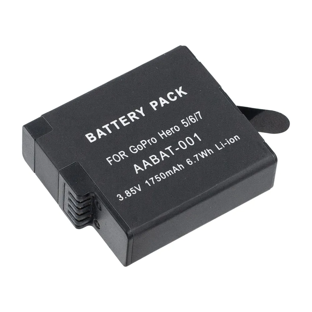 Аккумулятор для GoPro 8 / гоу про 7 / GoPro Hero 5 / 6. AABAT-001 , AHDBT-501 , 601-10197-00 - 1750mAh, 1750 мАч