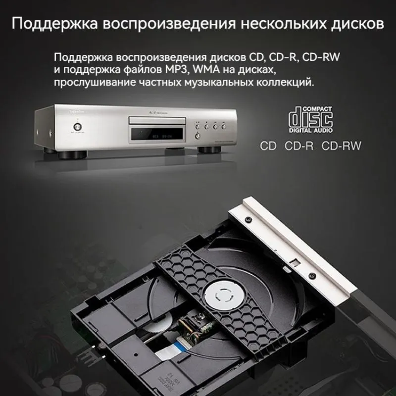 Проигрыватель компакт-дисков Hi-Fi DENON DCD-600NE pure pass-through mode/серебристый, серебристый, фото 6