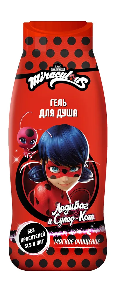 Miraculous Гель для душа детский "Леди Баг", 400 мл, 400 мл, фото 2