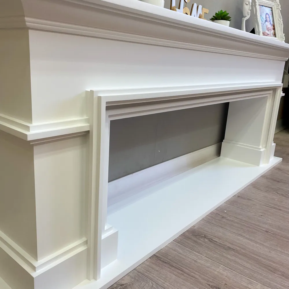 Kamin_decor_msk Портал каминный Лео 60х150х25, белый, 60x150x25, фото 4
